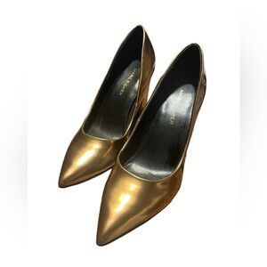 Marc Fisher Gold Heels